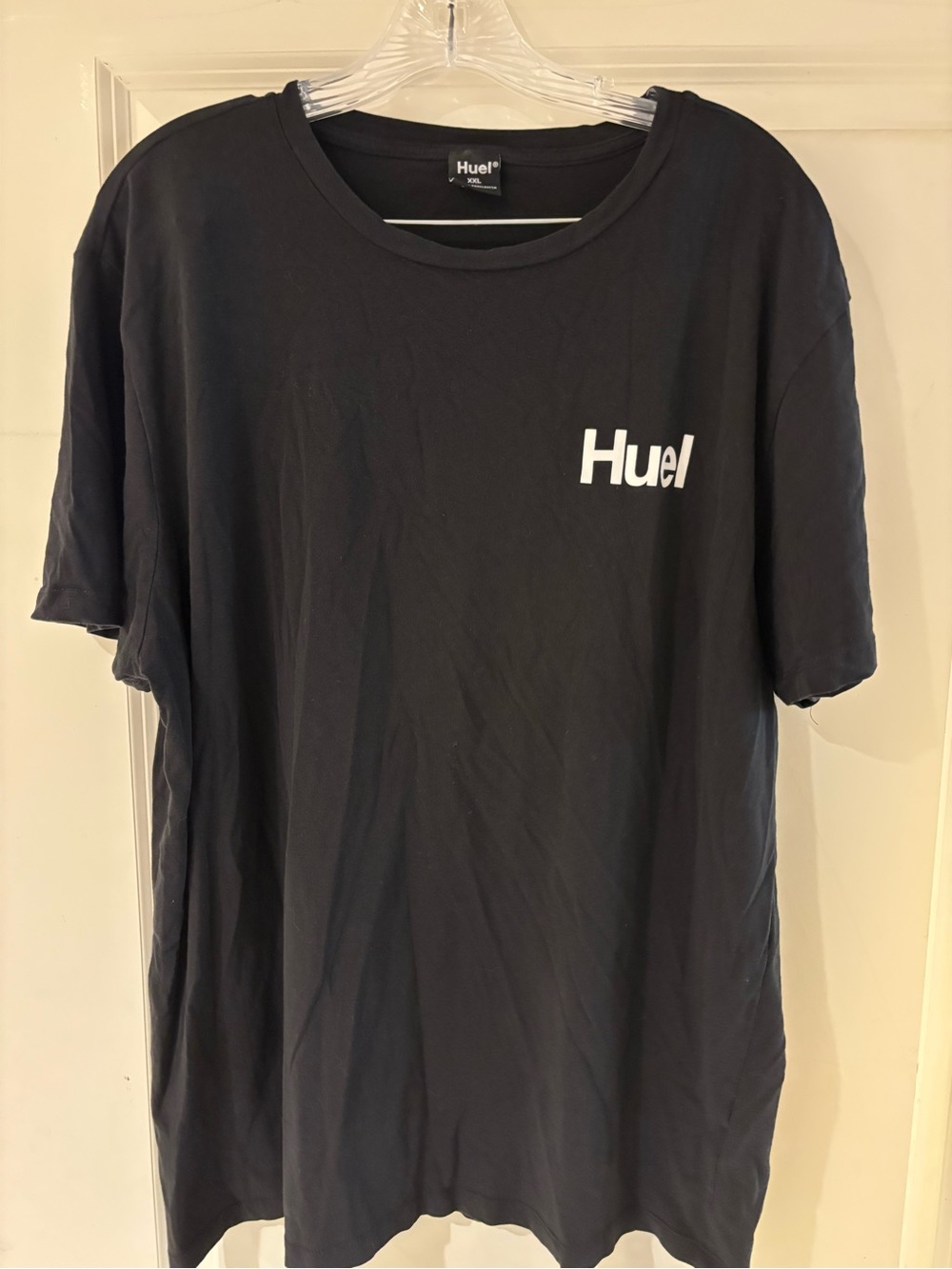 Huel Nutrition Classic Black And White Short Sleeve T-Shirt Size XXL NWOT